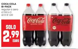 Pam COCA COLA BI-PACK regular o zero offerta