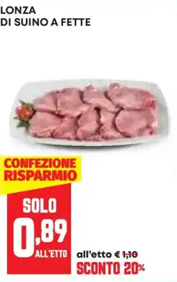Pam Lonza di suino a fette offerta