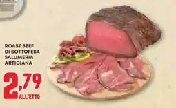 Pam Roast beef di sottofesa salumeria artigiana offerta