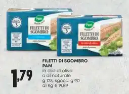 Pam Filetti di sgombro PAM offerta