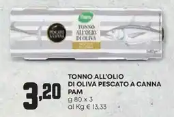 Pam Tonno all'olio di oliva pescato a canna PAM offerta