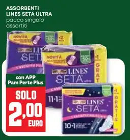 Pam Assorbenti LINES SETA ULTRA offerta