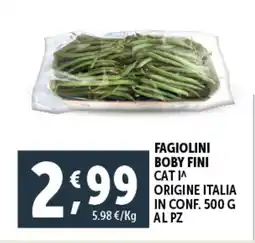 Deco Supermercati Fagiolini boby fini offerta