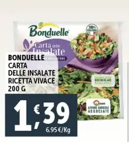 Deco Supermercati Bonduelle carta delle insalate ricetta vivace offerta