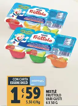 Deco Supermercati Nestle fruttolo vari gusti offerta