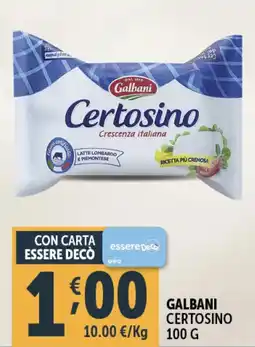 Deco Supermercati Galbani certosino offerta