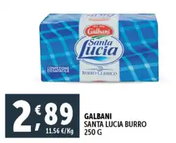 Deco Supermercati Galbani santa lucia burro offerta