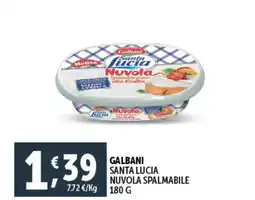 Deco Supermercati Galbani santa lucia nuvola spalmabile offerta