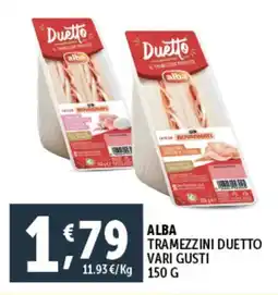 Deco Supermercati Alba tramezzini duetto vari gusti offerta