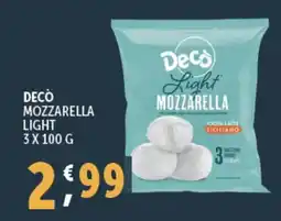 Decò mozzarella light
