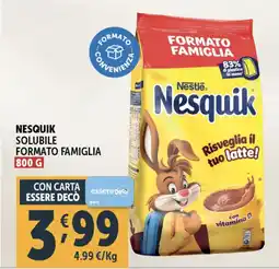 Deco Supermercati Nesquik solubile formato famiglia offerta