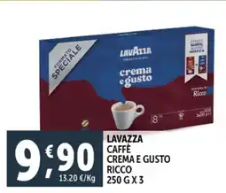 Deco Supermercati Lavazza caffè crema e gusto ricco offerta