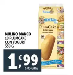 Deco Supermercati Mulino bianco 10 plumcake con yogurt offerta