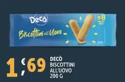 Deco Supermercati Decò biscottini all'uovo offerta