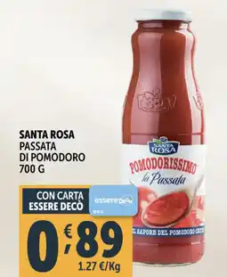 Deco Supermercati Santa rosa passata di pomodoro offerta