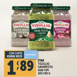 Deco Supermercati Star tigullio granpesto vari tipi offerta