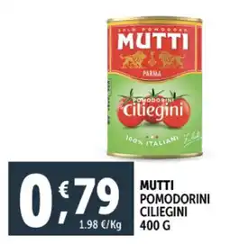 Deco Supermercati Mutti pomodorini ciliegini offerta