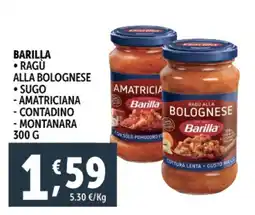 Deco Supermercati Barilla ragù alla bolognese offerta