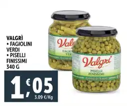 Deco Supermercati Valgrì fagiolini verdi - piselli finissimi offerta