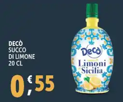 Deco Supermercati Decò succo di limone offerta