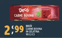 Deco Supermercati Decò carne bovina in gelatina offerta