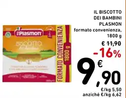 Spazio Conad Il biscotto dei bambini plasmon formato convenienza, offerta
