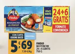 Deco Supermercati Findus bastoncini offerta