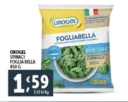 Deco Supermercati Orogel spinaci foglia bella offerta