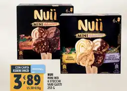 Nuii mini mix 6 stecchi vari gusti