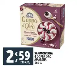 Deco Supermercati Sammontana 4 coppa oro amarena offerta