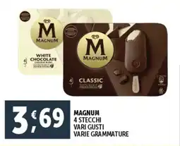 Deco Supermercati Magnum 4 stecchi vari gusti varie grammature offerta
