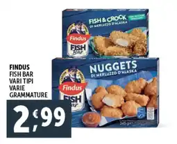 Deco Supermercati Findus fish bar vari tipi varie grammature offerta