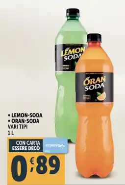Deco Supermercati Lemon-soda - oran-soda vari tipi offerta