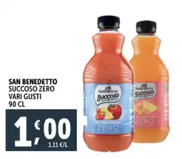 Deco Supermercati San benedetto succoso zero vari gusti offerta