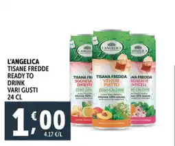Deco Supermercati L'angelica tisane fredde ready to drink vari gusti offerta