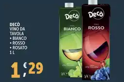 Deco Supermercati Decò vino da tavola offerta