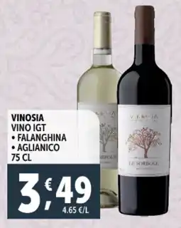 Deco Supermercati Vinosia vino igt falanghina aglianico offerta