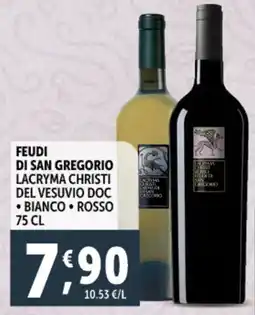 Deco Supermercati Feudi di san gregorio lacryma christi del vesuvio doc bianco rosso offerta