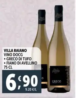 Deco Supermercati Villa raiano vino docg offerta