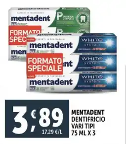 Deco Supermercati Mentadent dentifricio vari tipi offerta