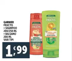 Deco Supermercati Garnier fructis shampoo balsamo offerta