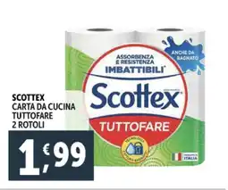 Deco Supermercati Scottex carta da cucina tuttofare 2 rotoli offerta
