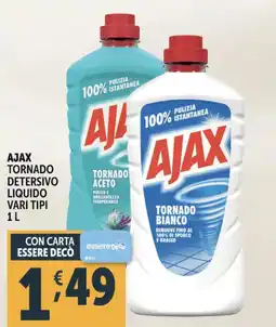 Deco Supermercati Ajax tornado detersivo liquido vari tipi offerta