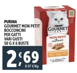 Deco Supermercati Purina gourmet mon petit bocconcini per gatti offerta