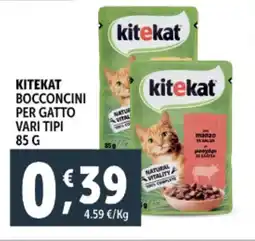 Deco Supermercati Kitekat bocconcini per gatto vari tipi offerta