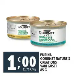 Deco Supermercati Purina gourmet nature's creations vari gusti offerta