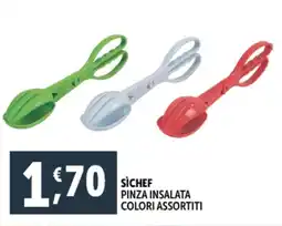 Sìchef pinza insalata colori assortiti