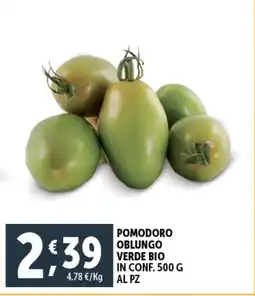 Deco Supermercati Pomodoro oblungo verde bio offerta