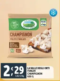 Deco Supermercati La valle degli orti funghi champignon offerta