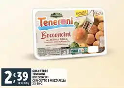 Deco Supermercati Gran terre teneroni bocconcini con cotto e mozzarella offerta